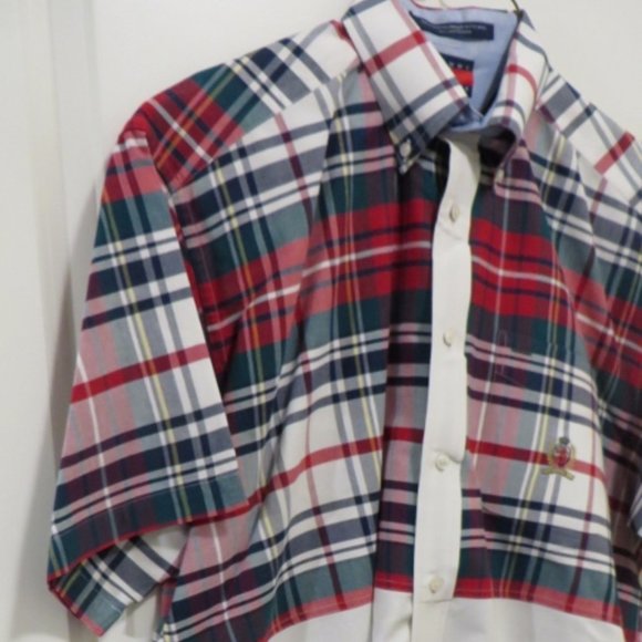 Beautiful TOMMY HILFIGER Casual Shirt - Two Tone - 90's Era - Medium - Picture 5 of 13